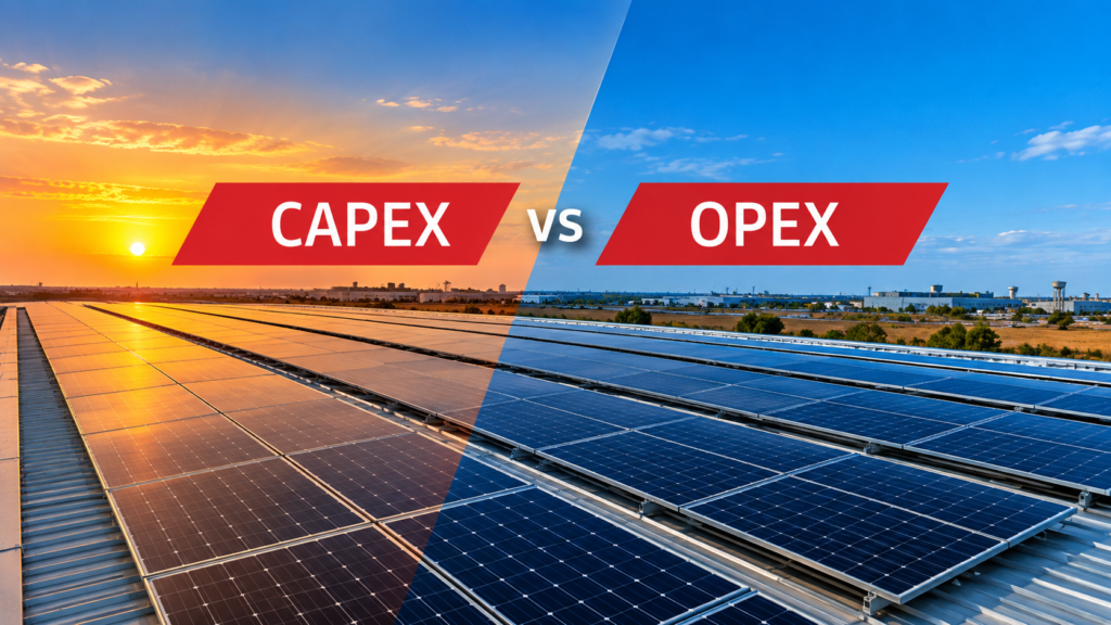 CAPEX vs OPEX Solar: Which Financing Model Fits Your Business?